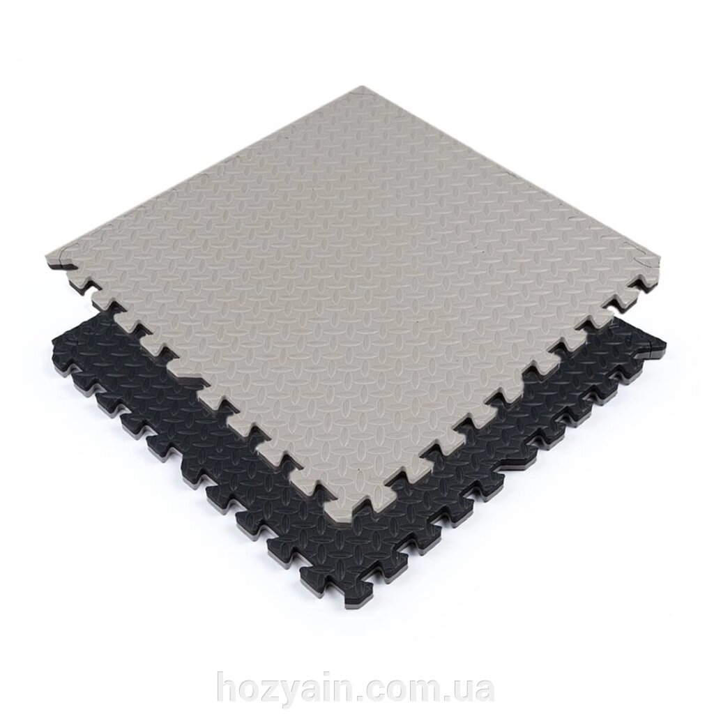 Підлогове двостороннє покриття GREY та BLACK 60*60cm*2cm (D) SW-00001843 від компанії hozyain. com. ua - фото 1