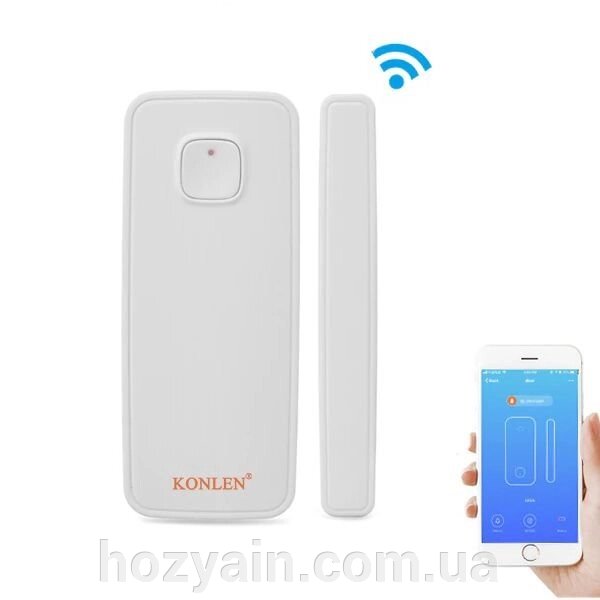 Розумний wifi датчик відкриття дверей або вікон Konlen KL-WD001, Iphone & Android App від компанії hozyain. com. ua - фото 1