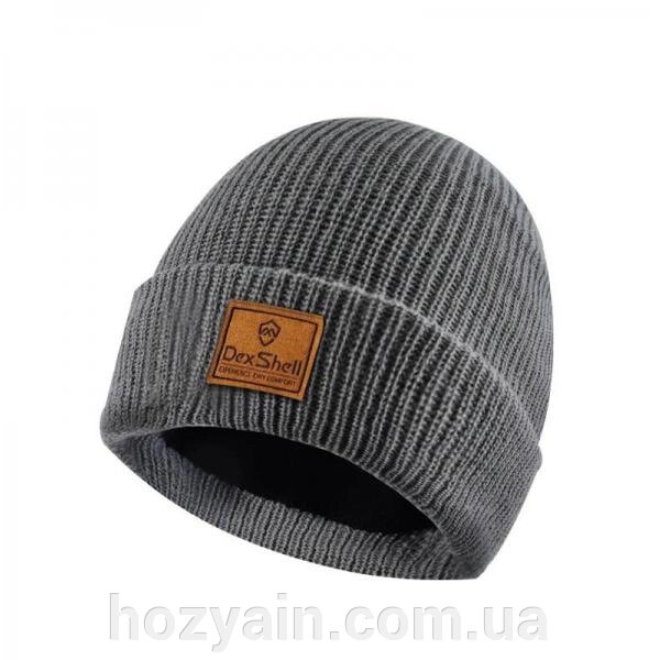 Шапка водонепроникна Dexshell Watch Beanie Wool сіра від компанії hozyain. com. ua - фото 1