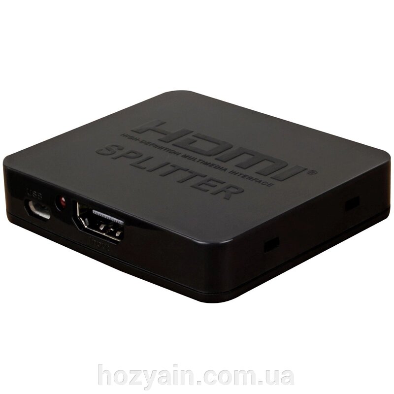 Сплітер PowerPlant HDMI 1x2 V1.4, 4Kx2K, 3D (HDSP2-M) CA911462 від компанії hozyain. com. ua - фото 1