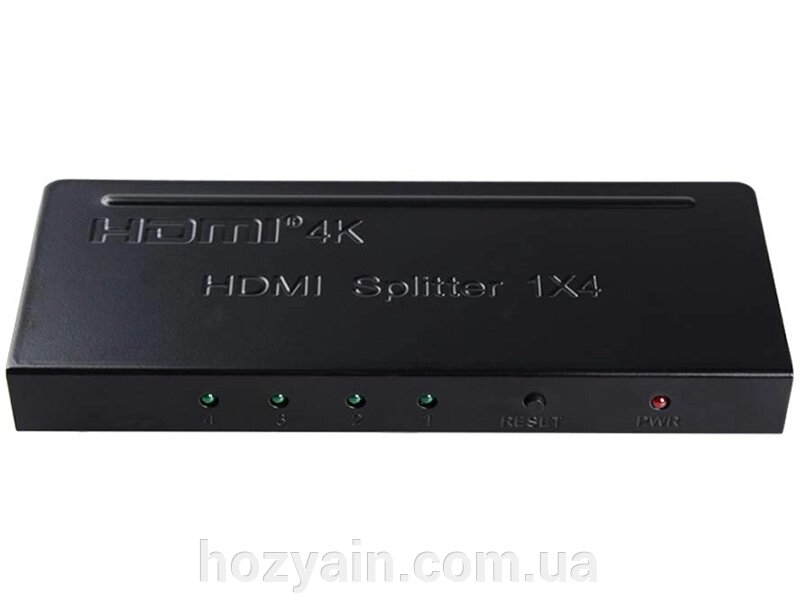 Сплітер PowerPlant HDMI 1x4 V1.4, 4K (HDSP4-M) CA911509 від компанії hozyain. com. ua - фото 1