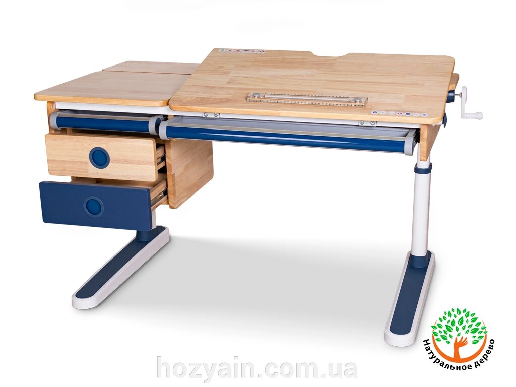 Стіл дитячий Mealux Oxford Wood Lite BD-920 Wood BL з шухлядою від компанії hozyain. com. ua - фото 1