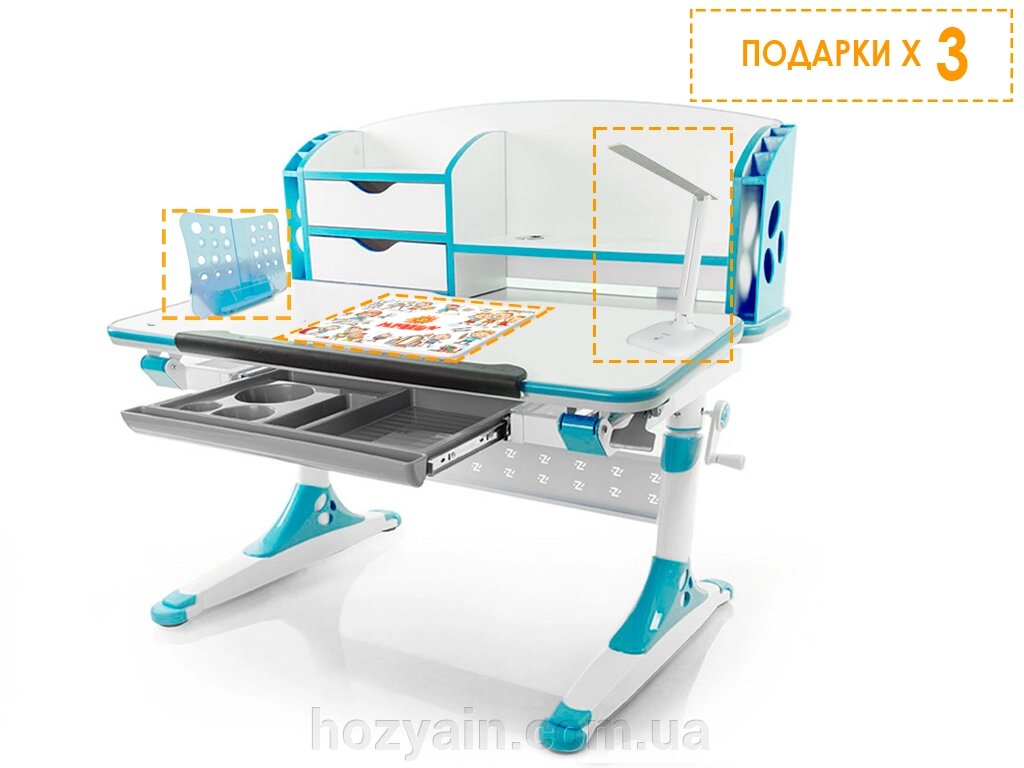 Стіл Evo-kids Aivengo (M) Blue (арт. Evo-700 WB) від компанії hozyain. com. ua - фото 1