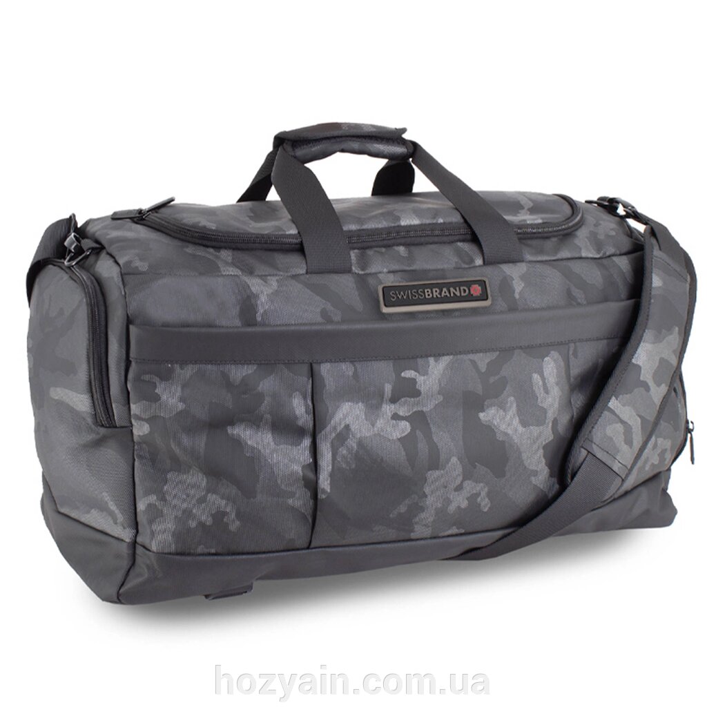 Сумка дорожня Swissbrand Boxter Duffle Bag 46 Dark Camo (SWB_DBBOX) від компанії hozyain. com. ua - фото 1