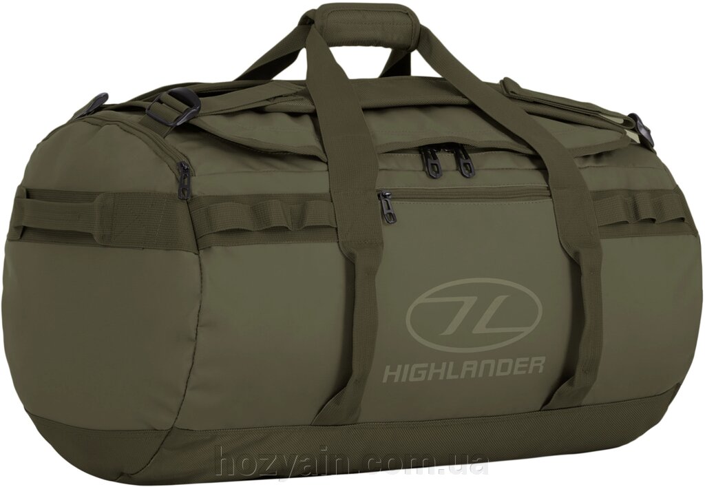 Сумка дорожня водозахисна Highlander Storm 65L Olive (DB123-OG) від компанії hozyain. com. ua - фото 1