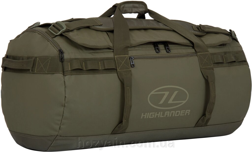 Сумка дорожня водозахисна Highlander Storm 90L Olive (DB124-OG) від компанії hozyain. com. ua - фото 1