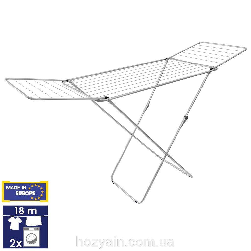 Сушарка для білизни підлогова Casa Si Kolibri 18m Silver (CS42191C06) від компанії hozyain. com. ua - фото 1