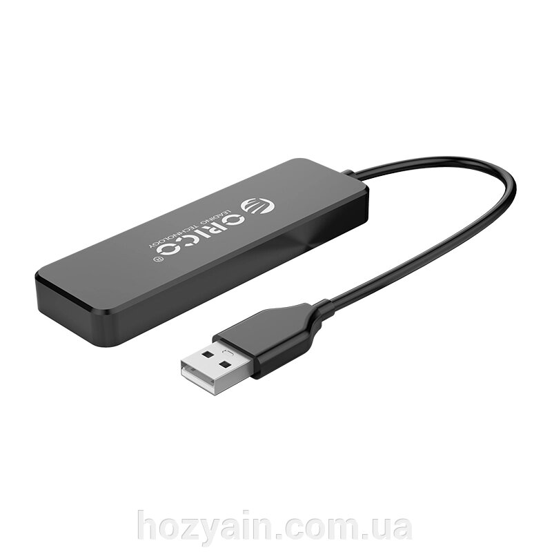 USB-хаб ORICO USB 2.0 4 порта (FL01-BK-BP) CA913237 від компанії hozyain. com. ua - фото 1