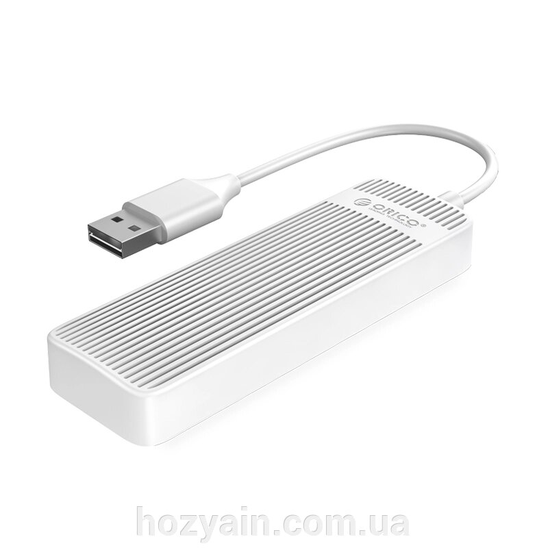 USB-хаб ORICO USB 2.0 4 порта (FL02-WH-BP) CA913527 від компанії hozyain. com. ua - фото 1