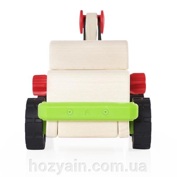 Велика машинка Guidecraft Block Science Trucks Евакуатор дерев'яний 37 см (G7532) від компанії hozyain. com. ua - фото 1