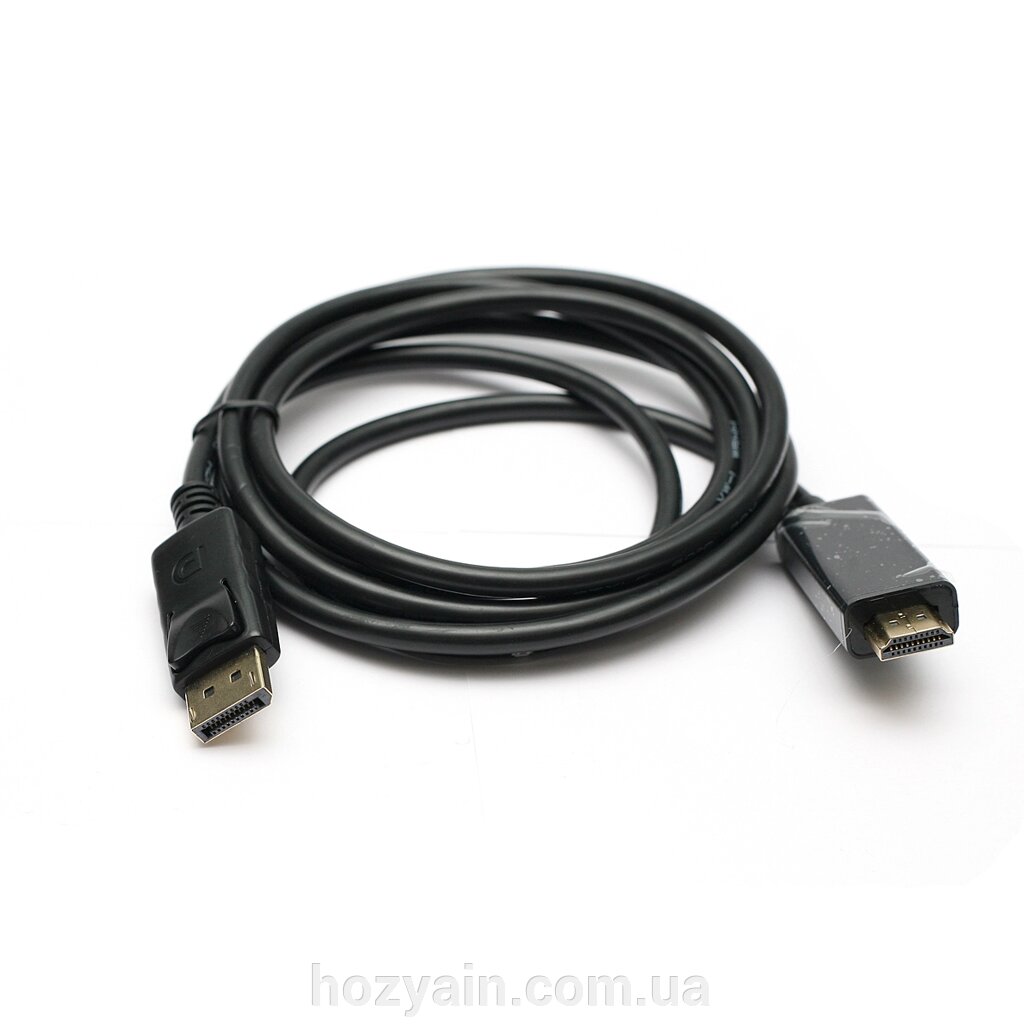 Відео кабель PowerPlant HDMI - DisplayPort, 1.8м, позолочені конектори, 1.3V KD00AS1237 від компанії hozyain. com. ua - фото 1