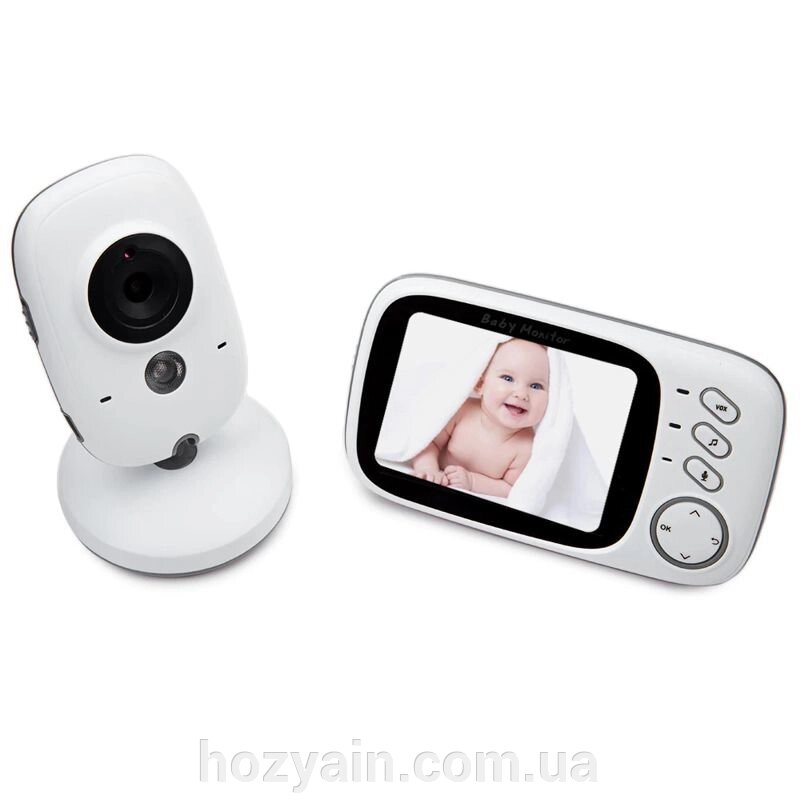 Відеоняня Baby Monitor VB603 зі зворотним зв'язком, бездротова, HD720P, 3.2 "дисплей, датчик температури від компанії hozyain. com. ua - фото 1