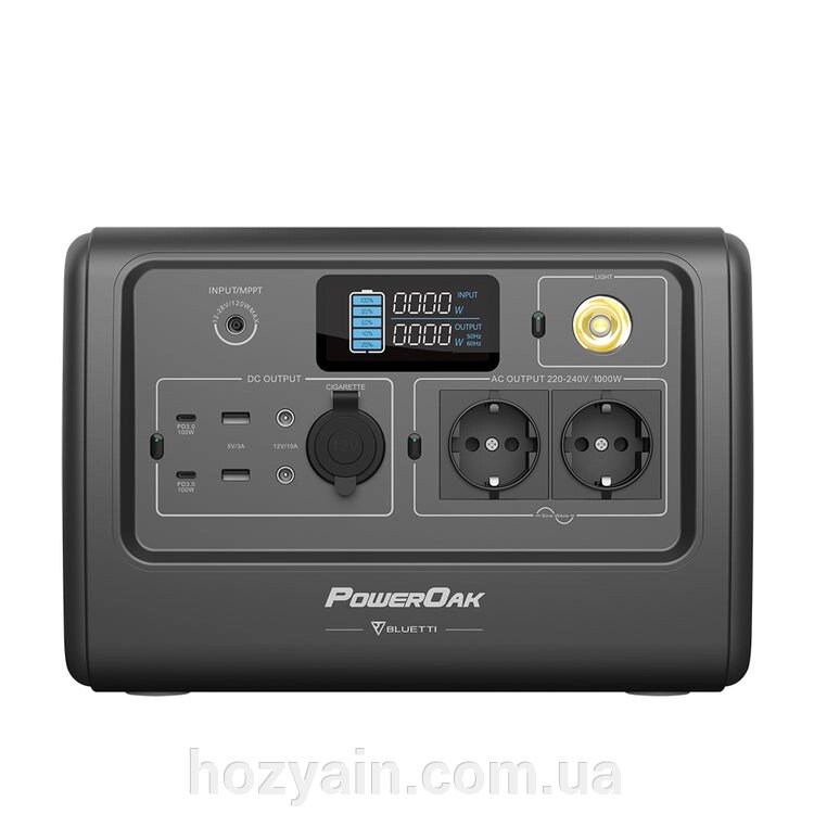 Зарядна станція Bluetti PowerOak EB70 716Wh, 198889mAh, 1000W, Grey PB930692 від компанії hozyain. com. ua - фото 1