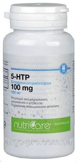 5-Гідрокситриптофан 100 мг (5-HTP 100 mg) Арго (серотонін, депресія, неврози, нормалізує сон, схуднення, ) від компанії Компанія "АРГО УКРАЇНА" у Вінниці, Полімедел, Ляпко, AD MEDICINE - фото 1