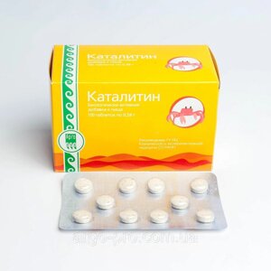 Каталитин 100 таб Арго (хитозан, натуральный комплекс для снижения веса, похудение, ожирение, липидный обмен)