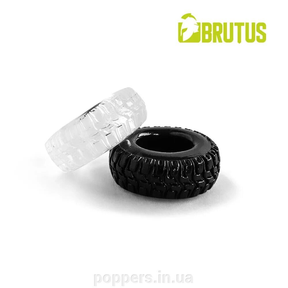 BRUTUS PROFILO Cockrings Black + Clear від компанії Попперс: інтернет-секс шоп - фото 1