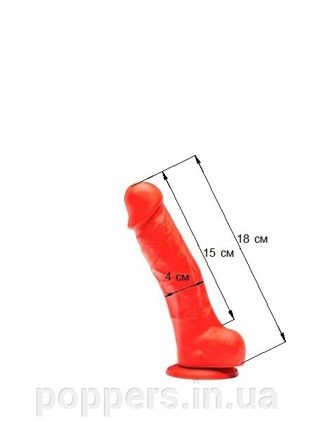 Фалоімітатор на прісосці 16 см Stretch №1 Великобританія від компанії Попперс: інтернет-секс шоп - фото 1