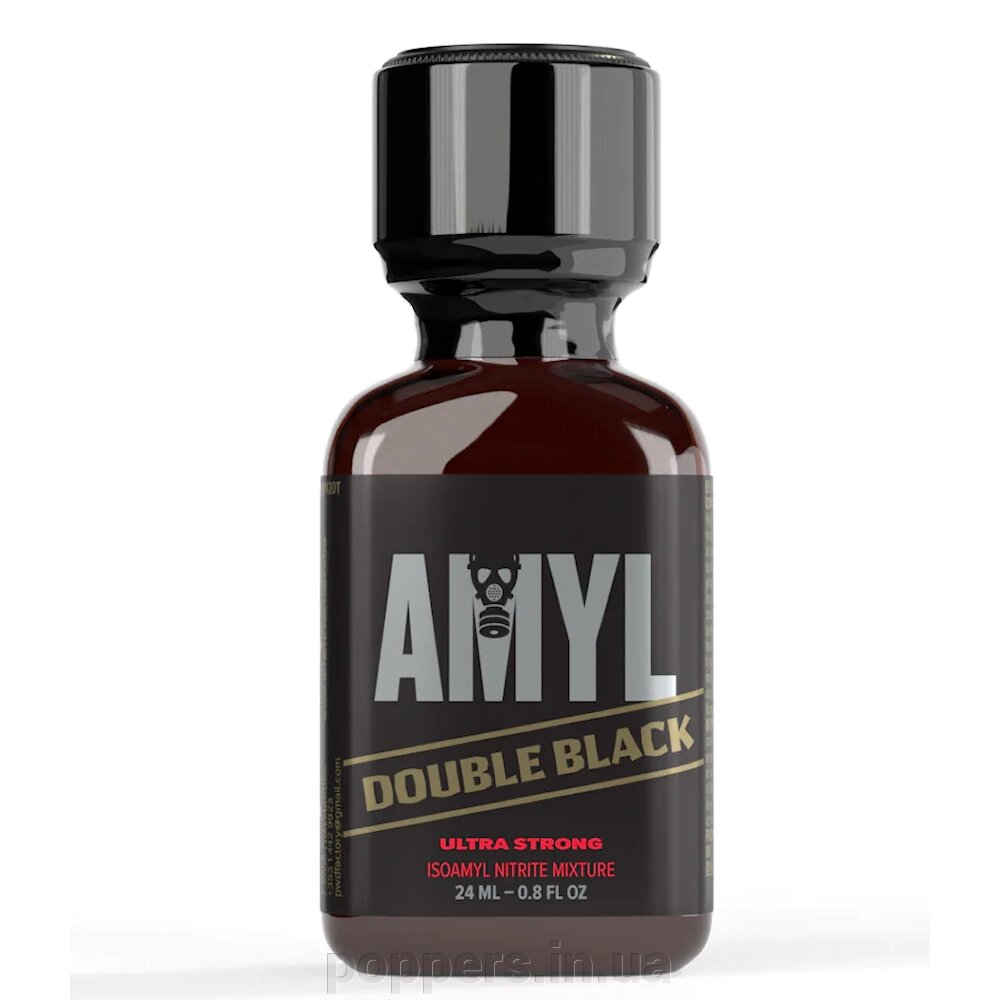 Poppers / попперс Amyl Double Black 24ml Luxembourg від компанії Попперс: інтернет-секс шоп - фото 1