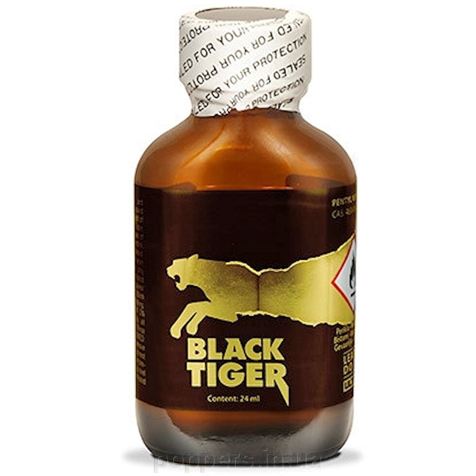 Poppers / попперс Black Tiger Gold 24 ml Holland від компанії Попперс: інтернет-сексшоп - фото 1
