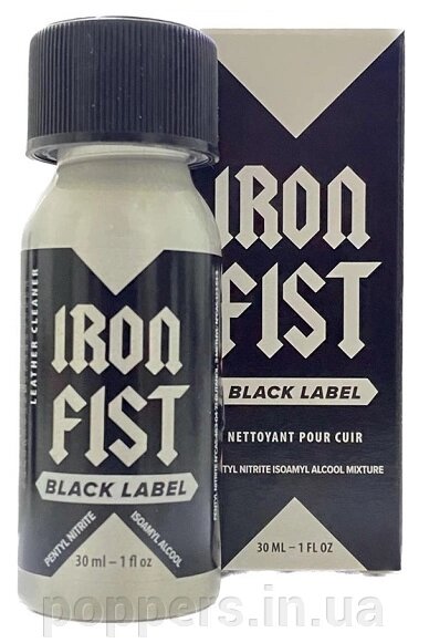 Попперс / Poppers Iron Fist Black Label 24ml Luxembourg PWD від компанії Попперс: інтернет-секс шоп - фото 1