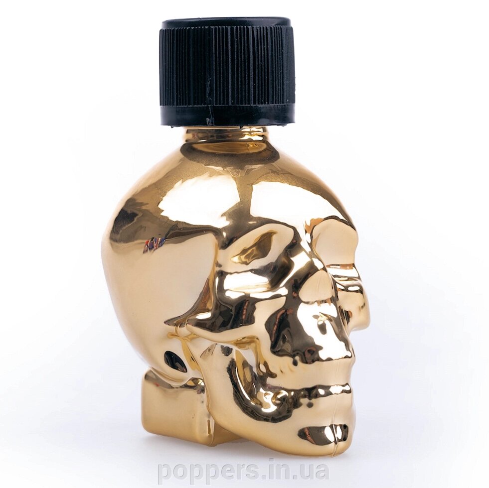 Poppers / попперс quick gold skull 25 ml Англія від компанії Попперс: інтернет-секс шоп - фото 1