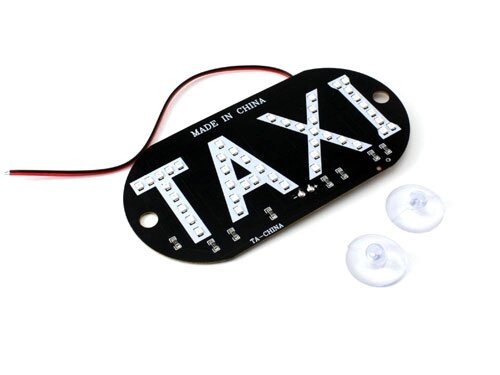 Автомобільне LED табло табличка Таксі 12В зелена - огляд