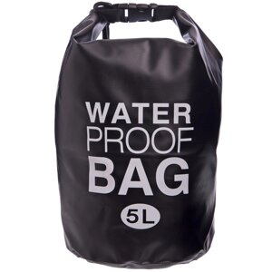 Гермомішок водонепроникний Waterproof Bag 5 літрів чорний