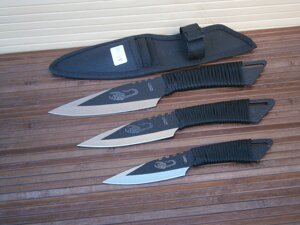 Набір ножів для спортивного метання Скорпіон 3 шт в чохлі