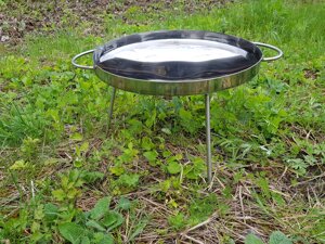 Сковорідка туристична Пікнік із нержавіючої сталі 40 см