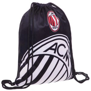 Рюкзак-мішок спортивний AC MILAN чорно-білий