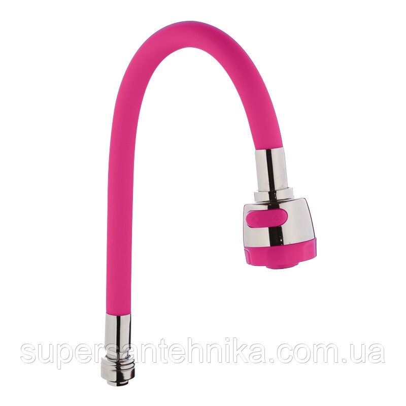 Излив силиконовый (розовый) ZERIX SPS-01 (ZX2630) ##от компании## Магазин SuperSantehnika - ##фото## 1