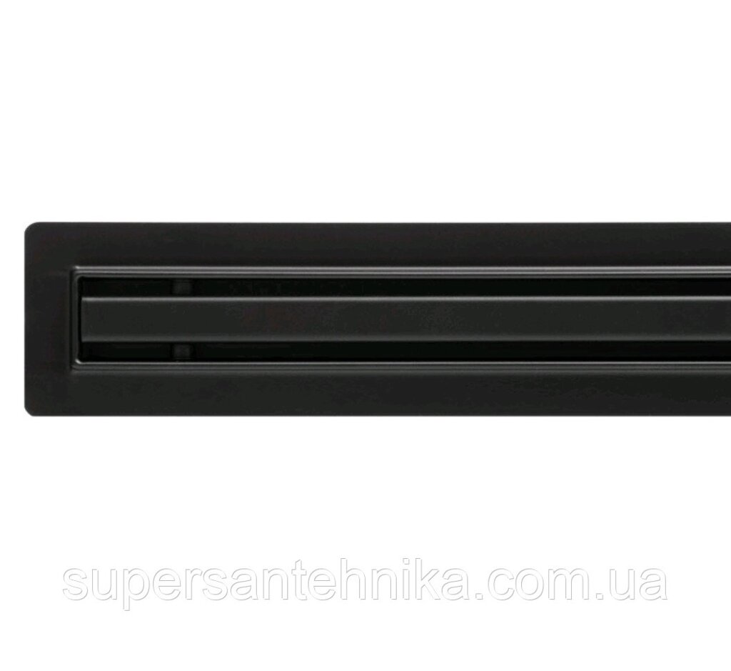 Трап для душу з нержавійки Epelli slim black 100 cm від компанії магазин SuperSantehnika - фото 1