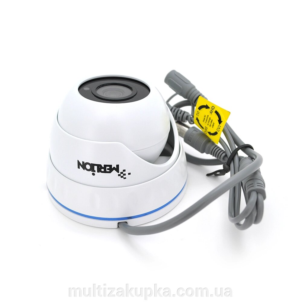 1MP камера купольна корпус метал AHD / HDCVI / HDTVI / Analog 720р MERLION (об'єктив 3.6мм / ІК підсвічування 20м) від компанії Mультізакупка - фото 1