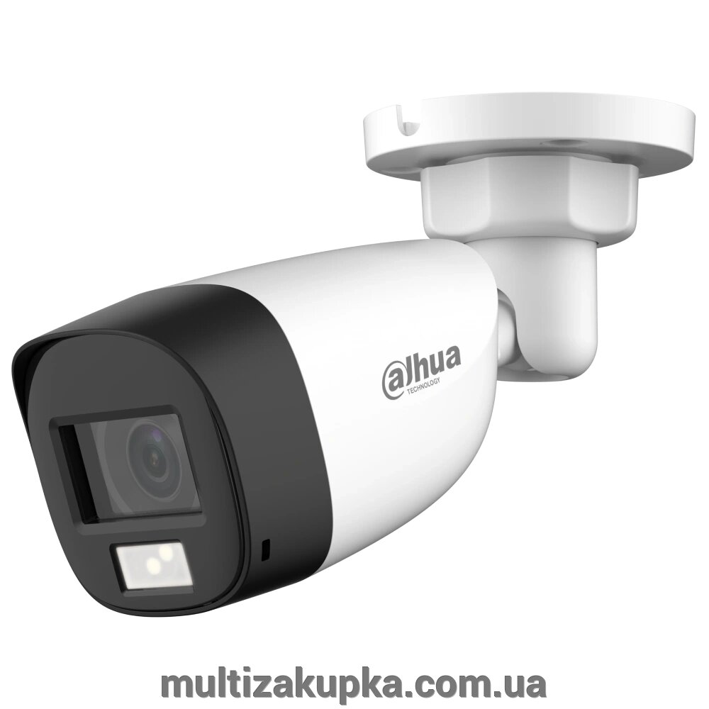 2 Мп CVI/CVBS/AHD/TVI вулична відеокамера Smart Dual Light DH-HAC-HFW1200CLP-IL-A (2.8мм) від компанії Mультізакупка - фото 1