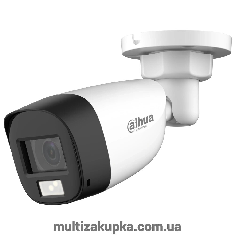 2 Мп CVI/CVBS/AHD/TVI вулична відеокамера Smart Dual Light DH-HAC-HFW1200CLP-IL-A (3.6мм) від компанії Mультізакупка - фото 1