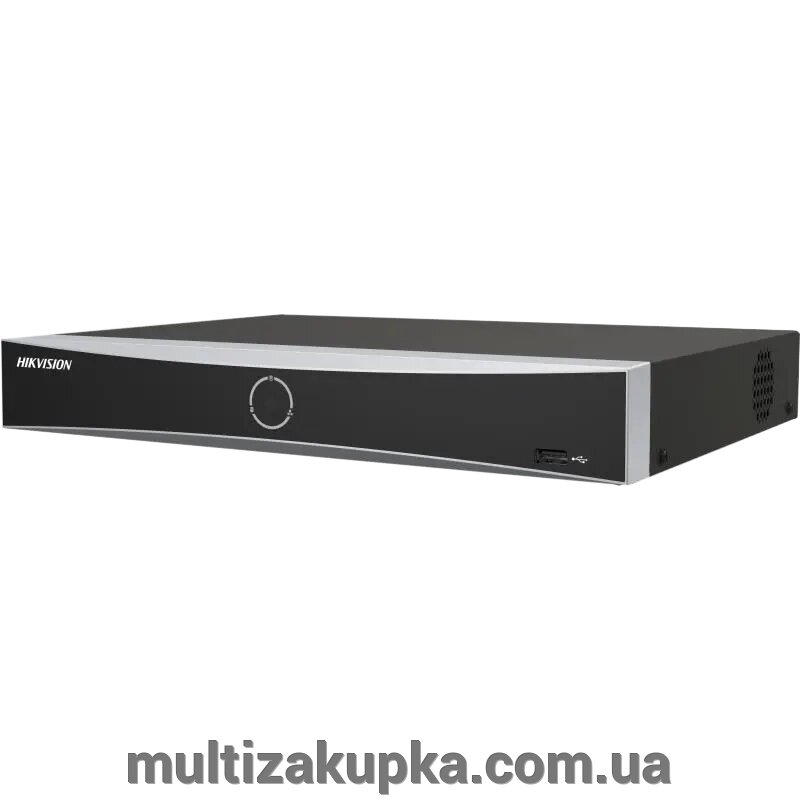 4х-канальний 4K мережний PoE відеореєстратор AcuSense Hikvision DS-7604NXI-K1/4P від компанії Mультізакупка - фото 1