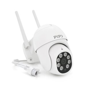 5 Мп wi-fi/LAN відеокамера вулична SD/карта pipo PP-IPC37D5mp25 PTZ 2.8mm icsee