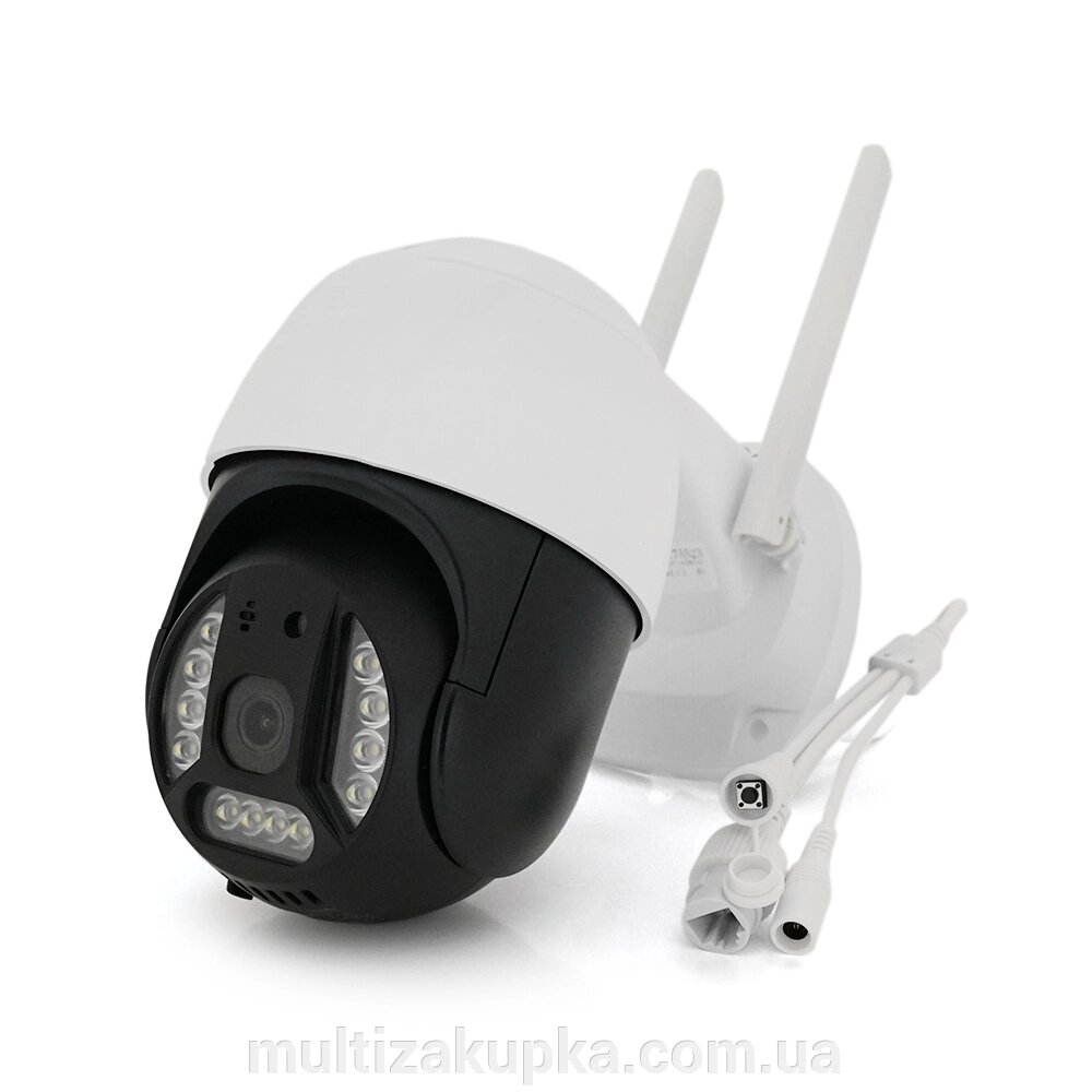 5Мп Wi-Fi відеокамера вулична з SD/картою YOSO YO-IPC44D5MP30 PTZ 2.8mm V380 від компанії Mультізакупка - фото 1