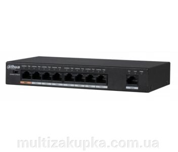 8-портовий POE комутатор Dahua DH-PFS3009-8ET1GT-96, 8xPoE (100M) + 1xRJ45(1000M) від компанії Mультізакупка - фото 1