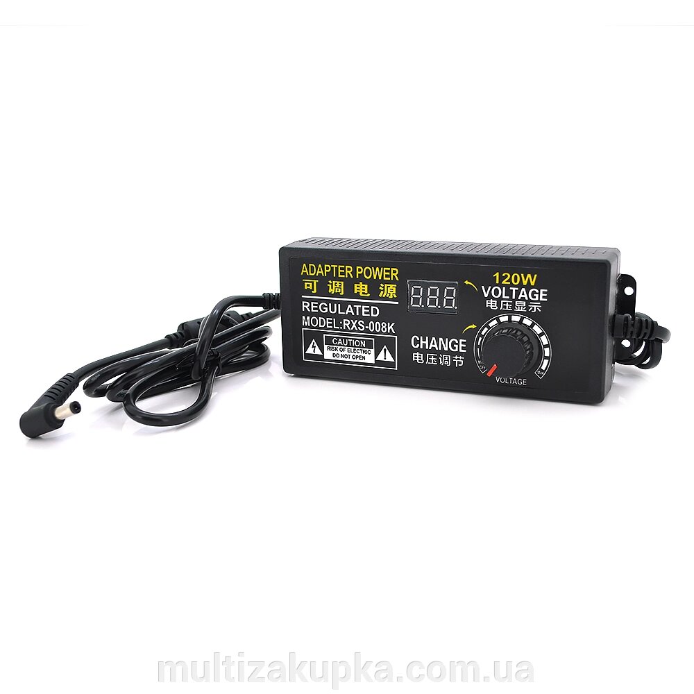 Адаптер живлення NZX-31250 з регулюванням 3-12V 10A, штекер 5,5*2,5, LED - індикація від компанії Mультізакупка - фото 1