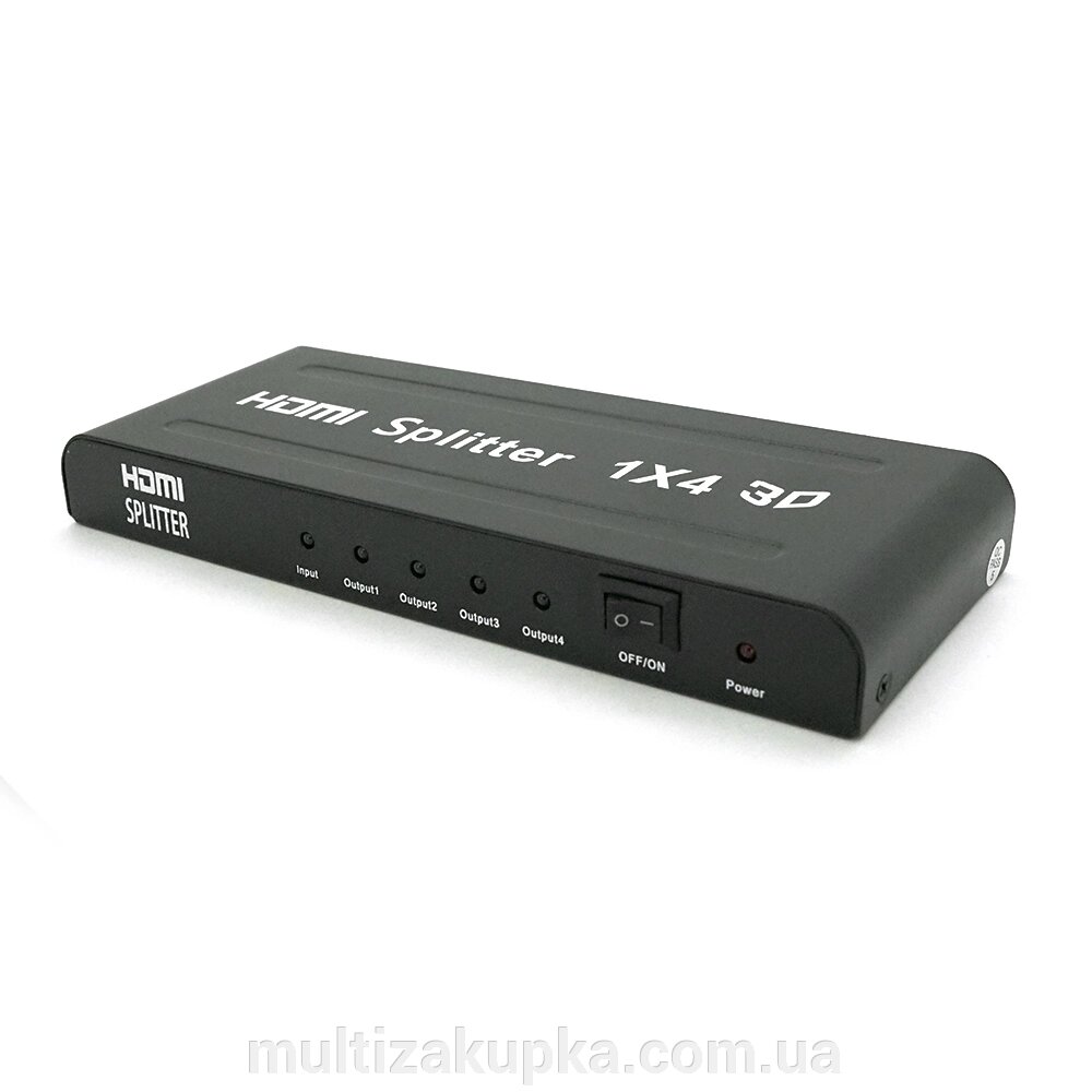 Активний HDMI спліттер 1 => 4 порту, 1080р, DC5V / 2A Q50 від компанії Mультізакупка - фото 1