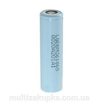 Акумулятор 18650 Li-Ion LG LGDBM361865 (LG M36), 3450mAh, 10A, 4.2/3.63/2.5V, Cyan, 2 шт в упаковці, ціна за 1 шт від компанії Mультізакупка - фото 1