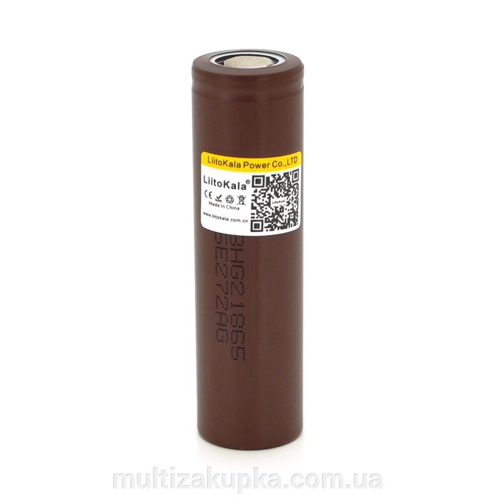 Акумулятор 18650 Li-Ion LiitoKala Lii-HG2, 3000mah (2850-3000mah), 30A, 3.7V (2.75-4.2V), Brown, PVC BOX від компанії Mультізакупка - фото 1