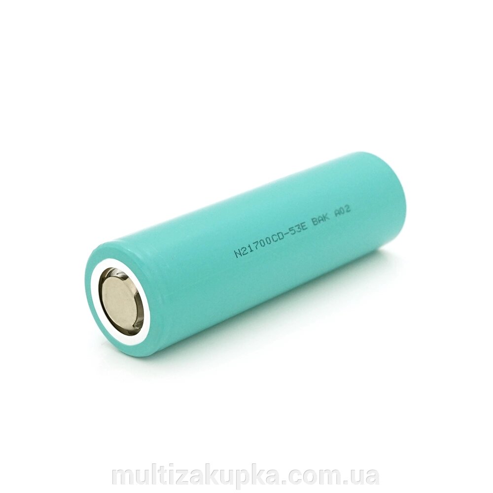 Акумулятор 21700 Li-Ion BAK N21700CD 5300mAh, 15A, 4.2/3.6/2.5V, Gray від компанії Mультізакупка - фото 1