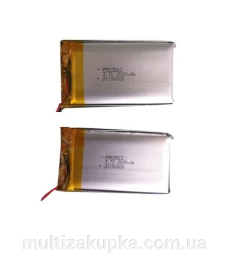 Акумулятор 3,7V 2000mAh 2-pin для Ajax Hub, Hub 2 (2G), Rex від компанії Mультізакупка - фото 1