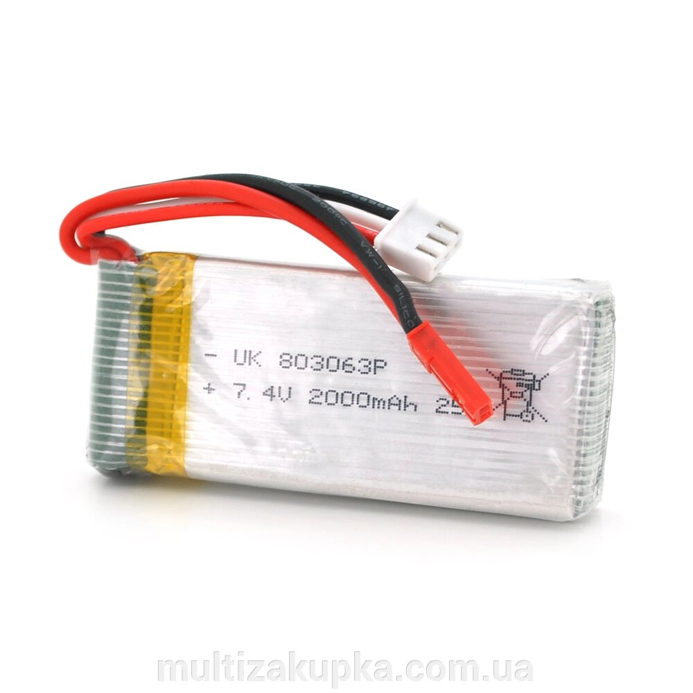 Акумулятор 8*30*63P 25C, 7.4V (1200mAh), 5 контактів від компанії Mультізакупка - фото 1