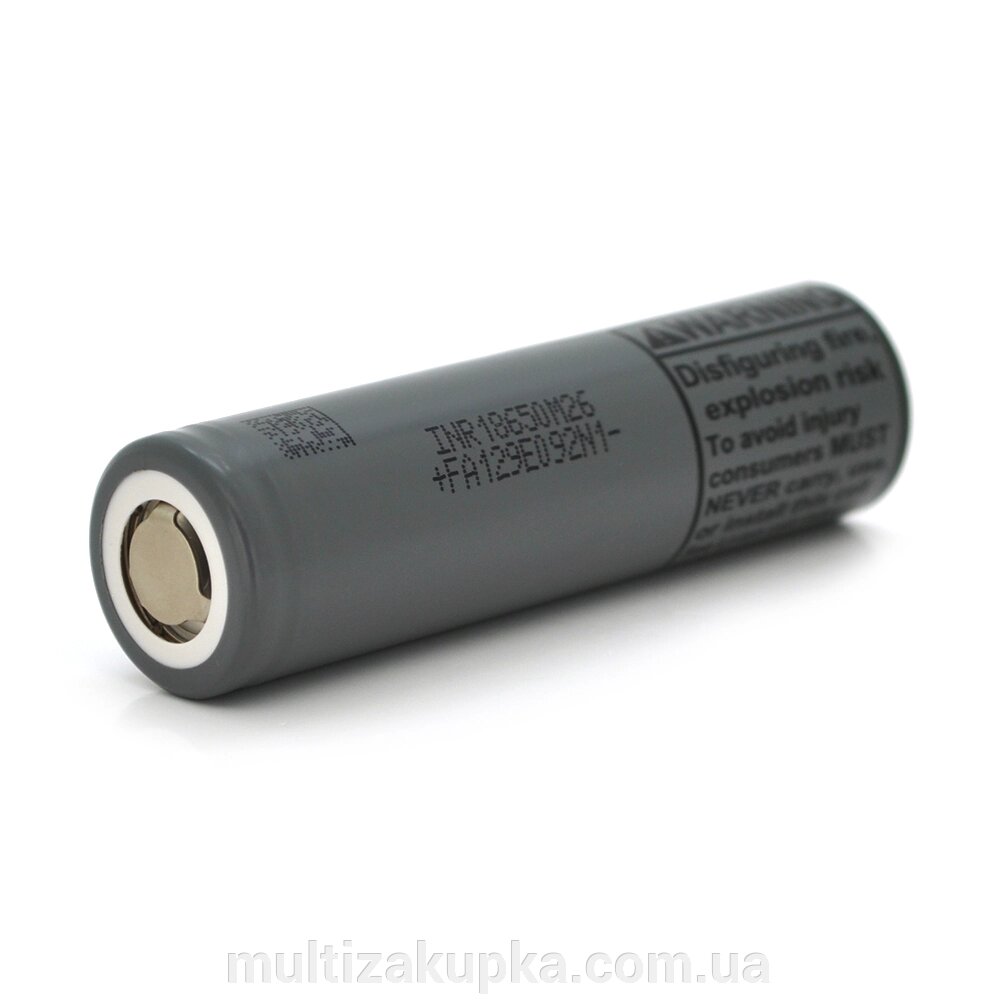 Акумулятор Li-Ion 18650 LG FA129E092N1, 2600mAh, 10A, 4.2/3.6/2.5V, GREY, 2 шт в упаковці, ціна за 1 шт від компанії Mультізакупка - фото 1