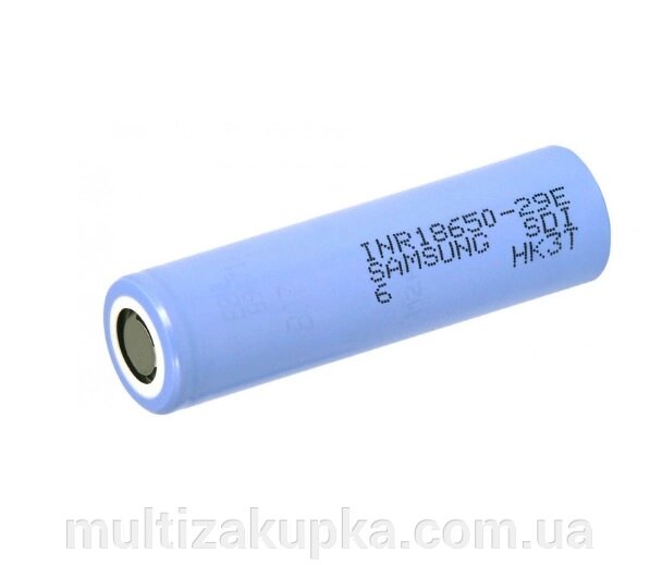 Акумулятор Li-Ion 18650 Samsung INR18650-29E (SDI-6), 2900mAh, 8.25A, 4.2/3.65/2.5V, BLUE, 2 шт в упаковці, ціна за 1 шт від компанії Mультізакупка - фото 1