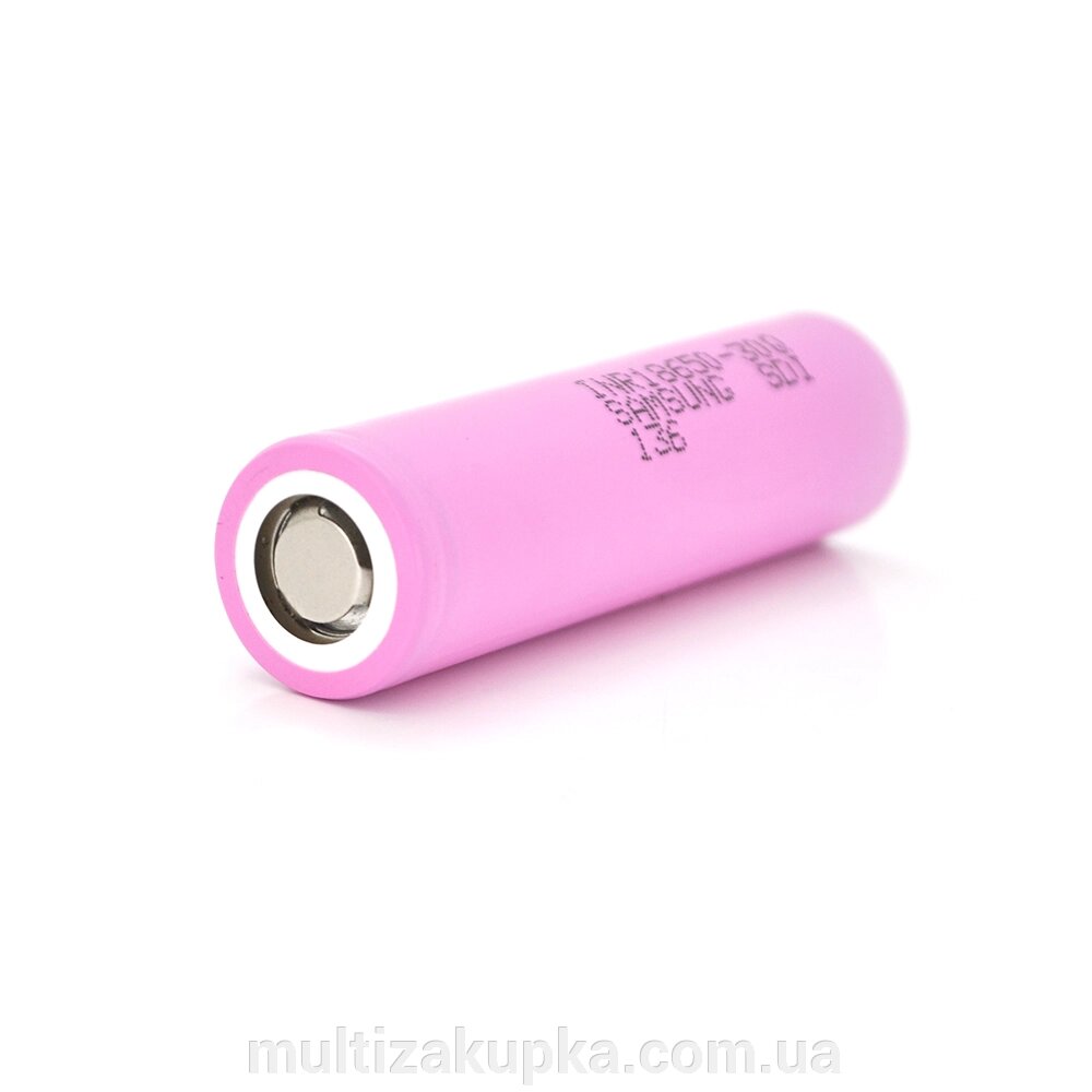 Акумулятор Li-Ion 18650 Samsung INR18650-30Q, 3000mAh, 15A, 4.2/3.6/2.5V, PINK, 2 шт в упаковці, ціна за 1 шт від компанії Mультізакупка - фото 1