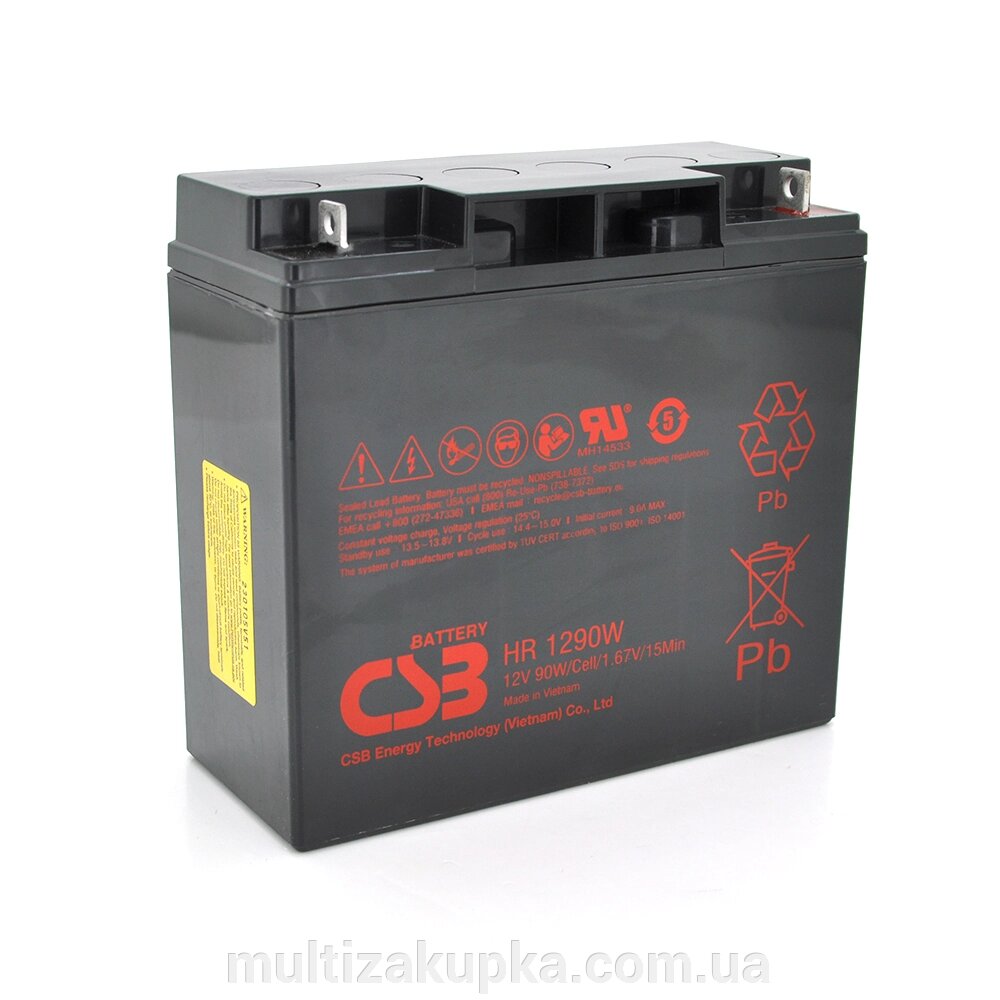 Акумуляторна батарея CSB HR1290W, 12V 18Ah ( 181х159х167мм ), Q4 від компанії Mультізакупка - фото 1